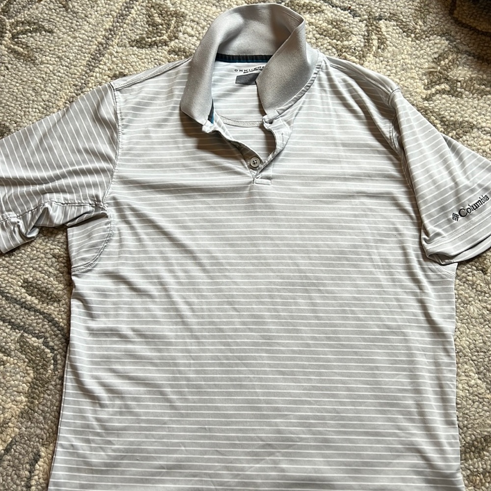 Polo Columbia gray stripe
